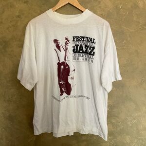 Vintage 1990 Montreal Jazz Festival Single Stitch Tee XL
